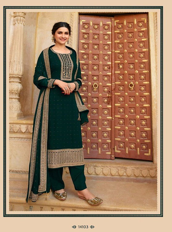 Andazz Hitlist Embroidered  georgette with swarosavki work Latest Fancy Designer Salwar Kameez
